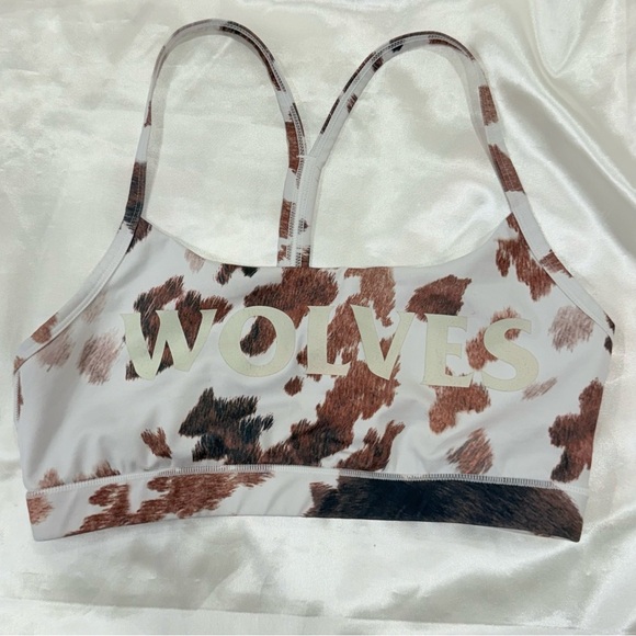 Darc Sport She Solid Hardcore Everyday Sports Bra Carbon Cow Print Medium Wolves - Picture 5 of 12